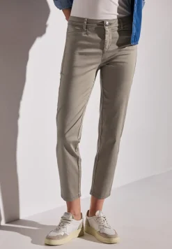 Pantalon en satin, coupe décontractée