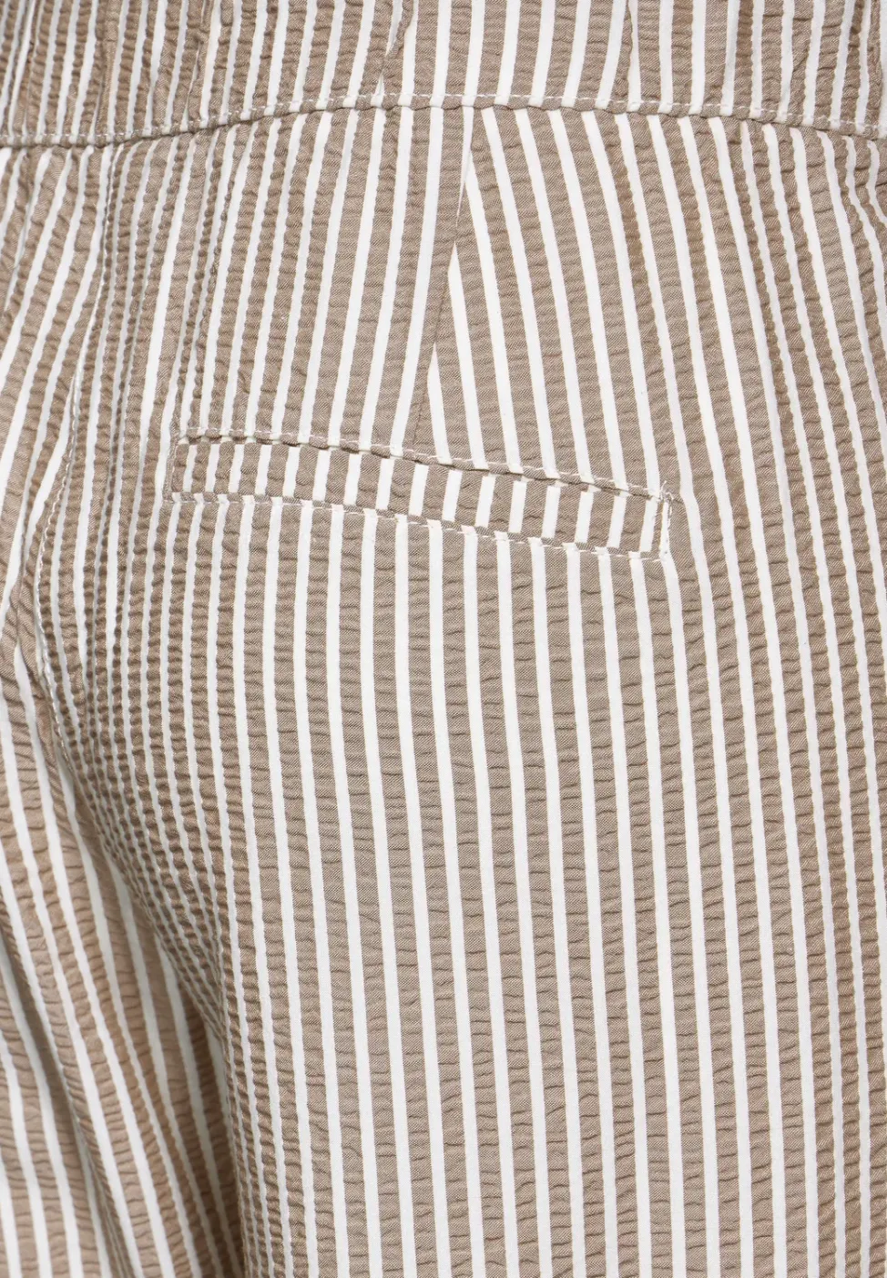 Pantalon en seersucker paperbag