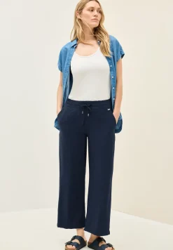 Pantalon 7/8 en sergé structuré