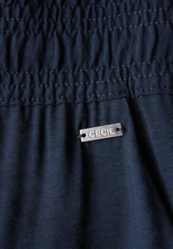 Pantalon 7/8 en sergé structuré