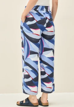 Pantalon 7/8 en sergé structuré