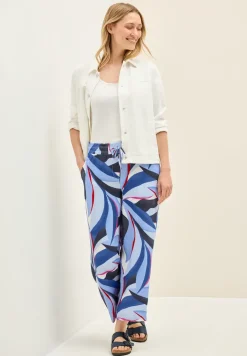 Pantalon 7/8 en sergé structuré