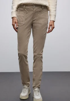 Pantalon en velours côtelé, coupe décontractée