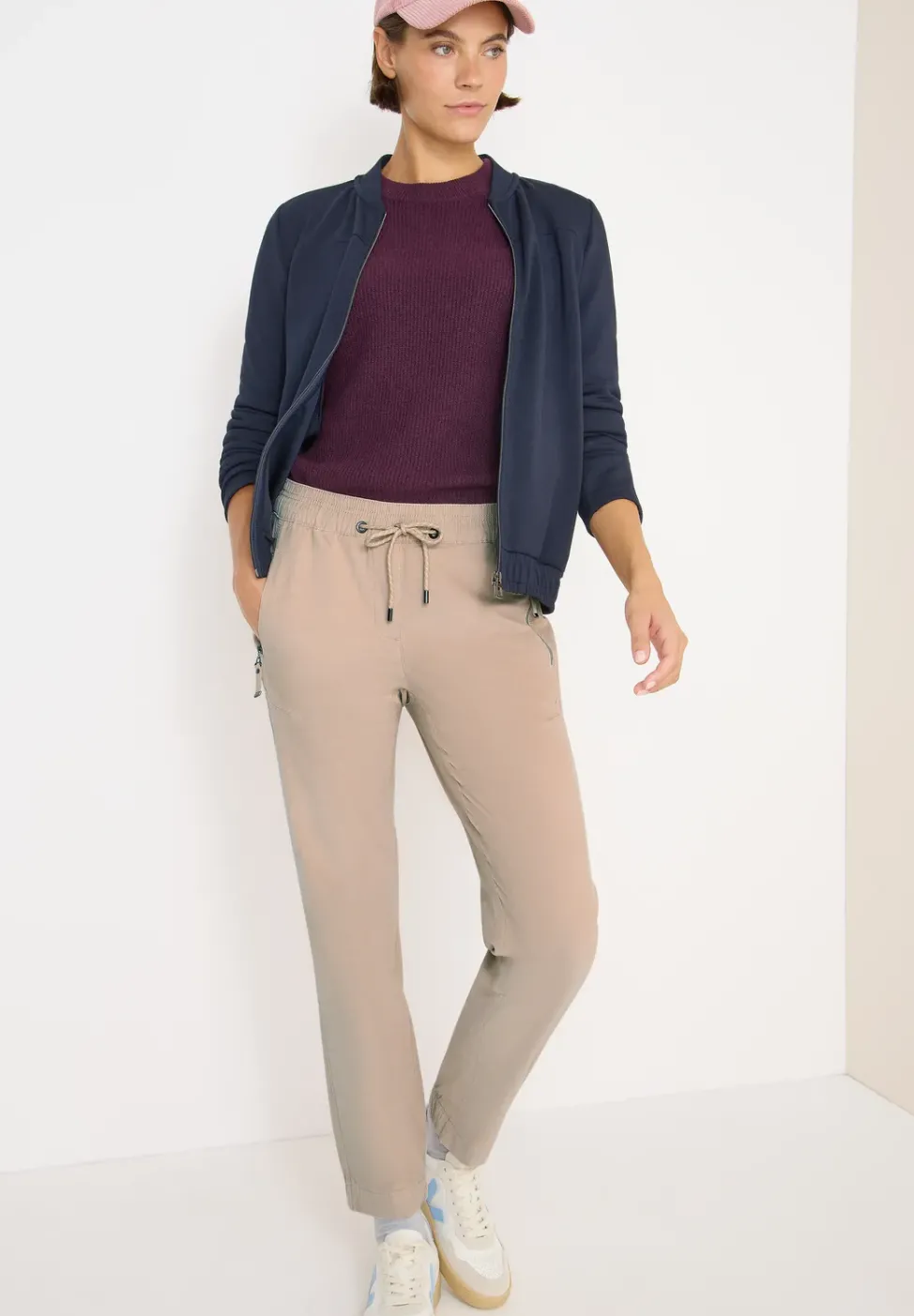 Pantalon en velours côtelé, coupe causale