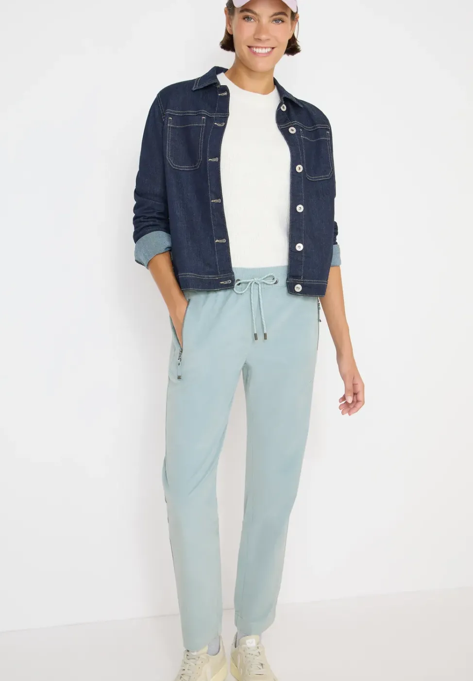 Pantalon en velours côtelé, coupe causale