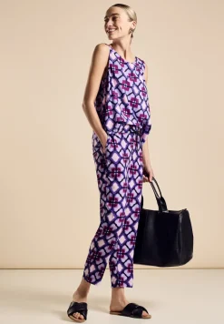 Pantalon en viscose à imprimé