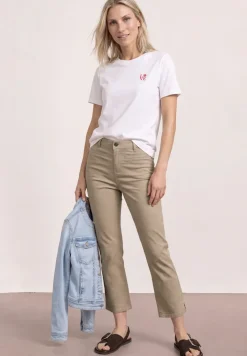 Pantalon 3/4 Flared Leg en coupe casual