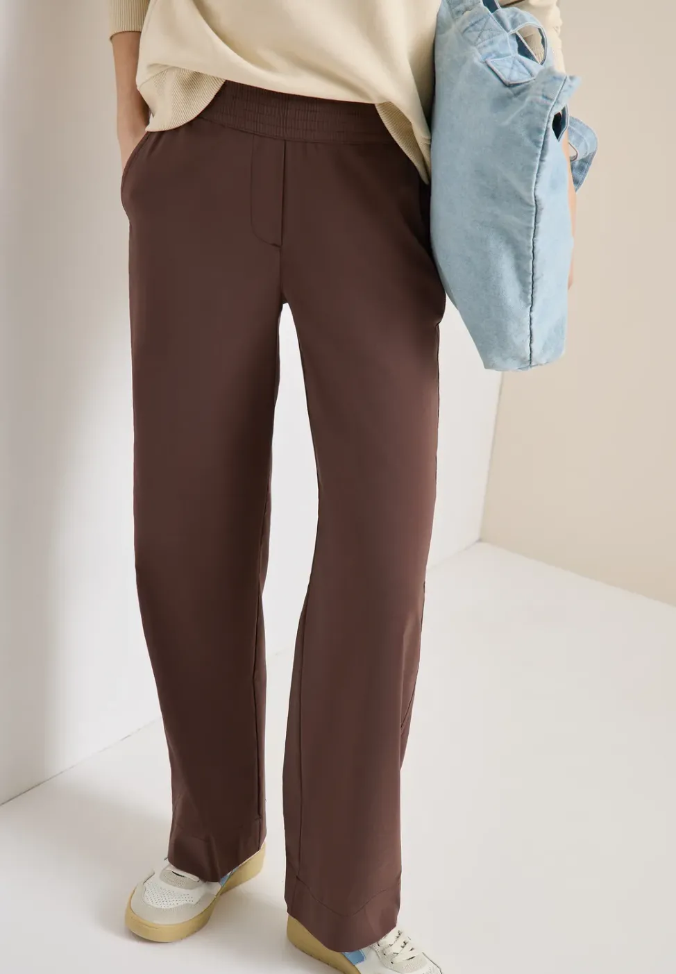 Pantalon High Waist Wide Leg en Loose Fit