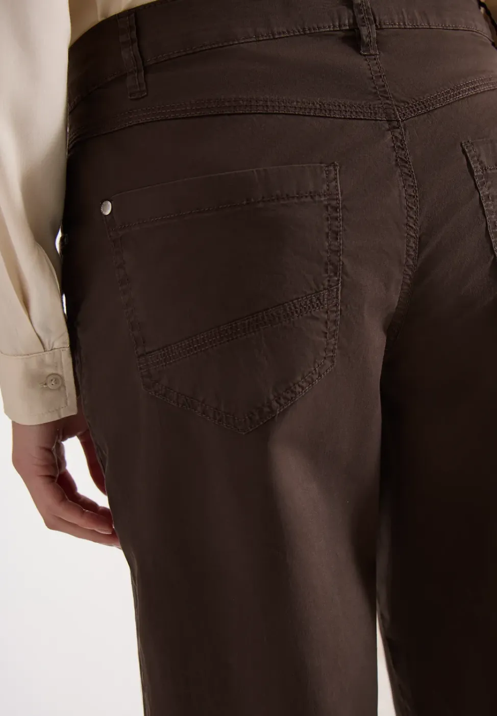 Pantalon Mid Waist Barrel Leg à coupe décontractée