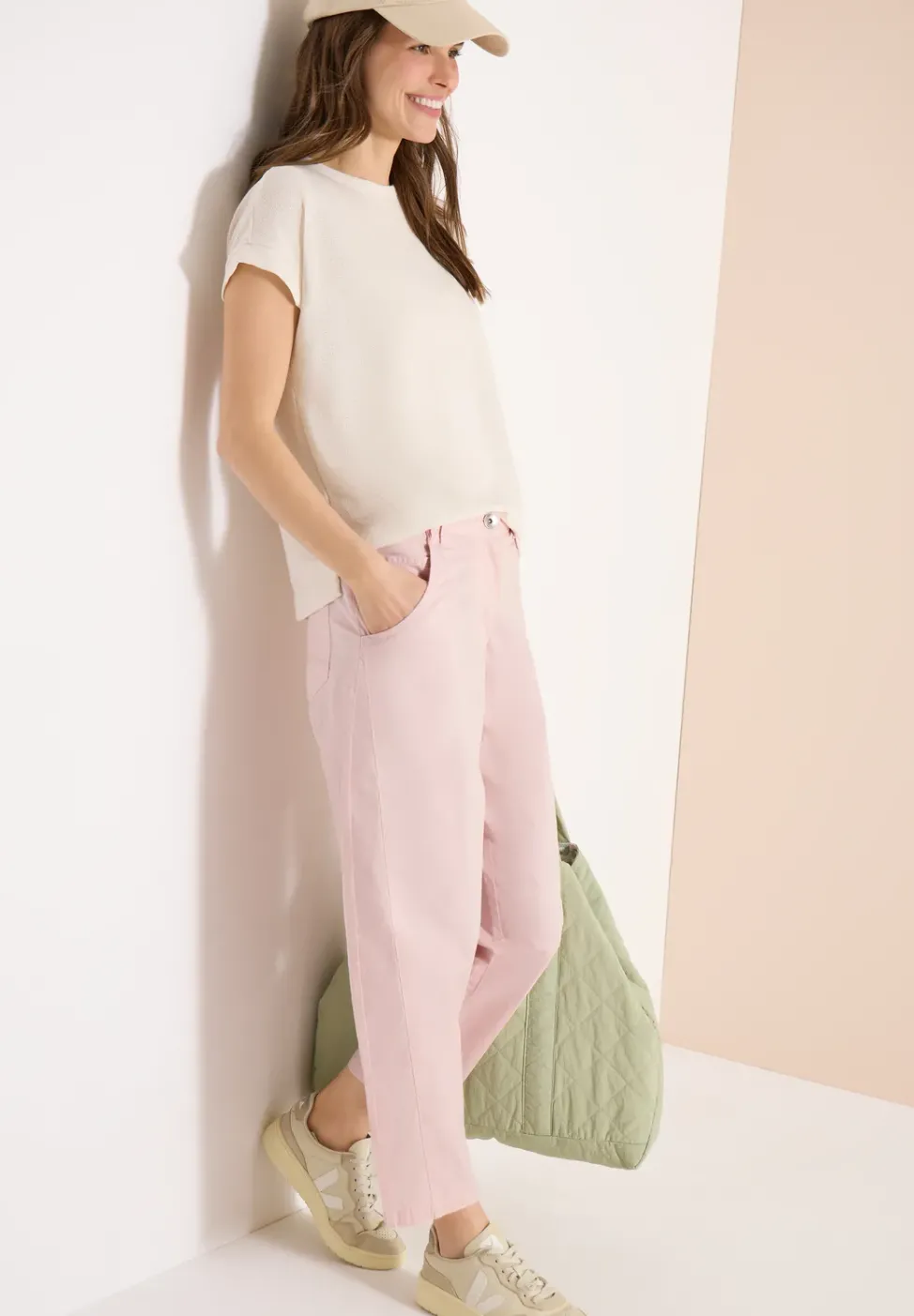Pantalon Mid Waist Barrel Leg à coupe décontractée