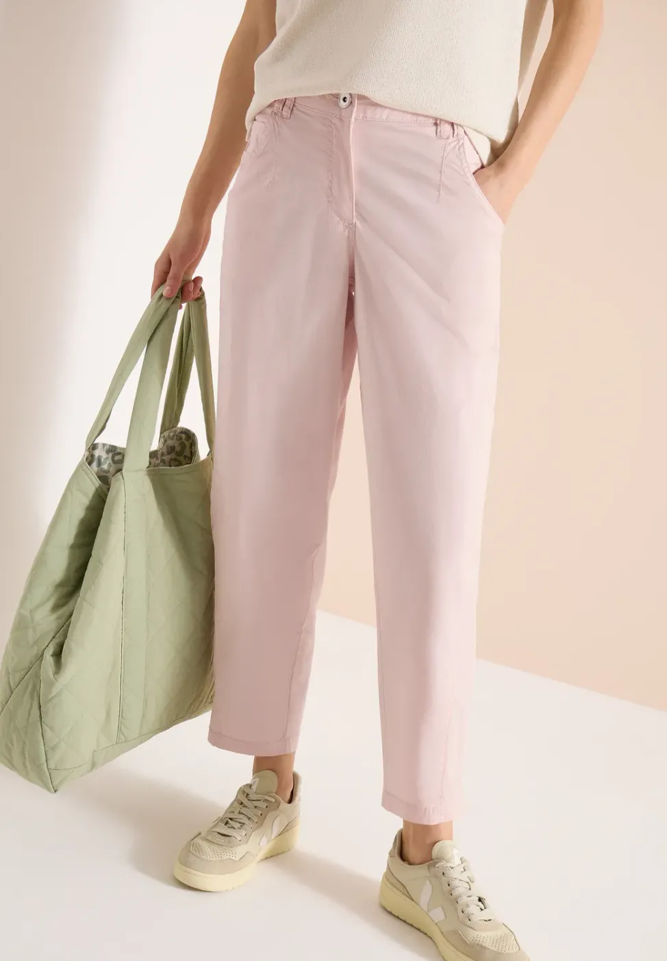 Pantalon Mid Waist Barrel Leg à coupe décontractée