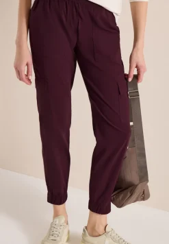 Pantalon Mid Waist Slim Leg au look cargo