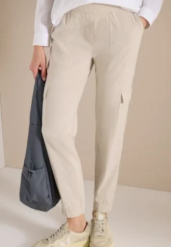 Pantalon Mid Waist Slim Leg au look cargo