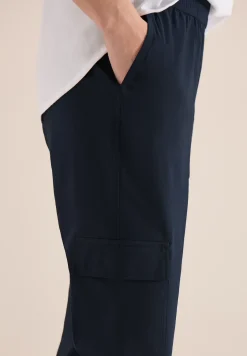 Pantalon Mid Waist Slim Leg au look cargo