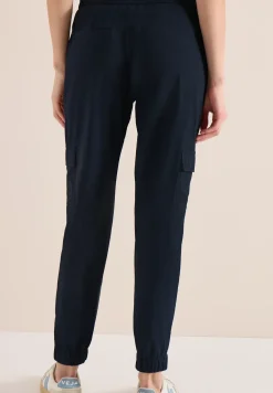 Pantalon Mid Waist Slim Leg au look cargo