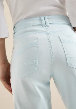 Pantalon Mid Waist Slim Leg en Casual Fit