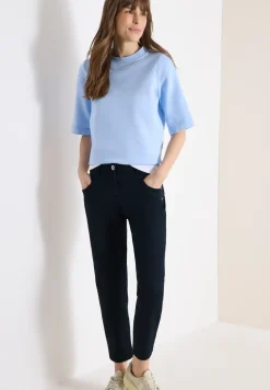 Pantalon Mid Waist Slim Leg en Casual Fit