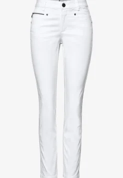 Pantalon Mid Waist Slim Leg en satin