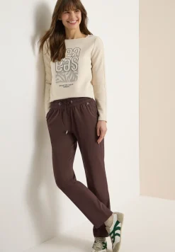 Pantalon Mid Waist Slim Leg en Casual Fit