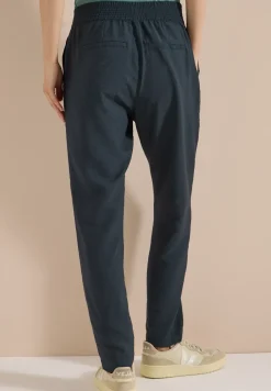 Pantalon Mid Waist Slim Leg en coupe loose