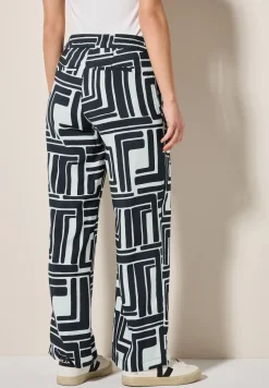 Pantalon à motifs structurés