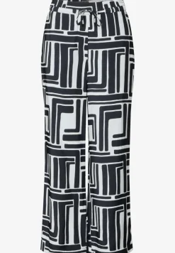 Pantalon à motifs structurés