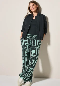 Pantalon à motifs structurés