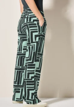 Pantalon à motifs structurés