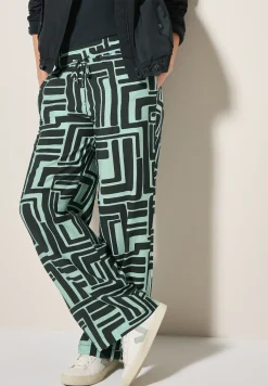 Pantalon à motifs structurés