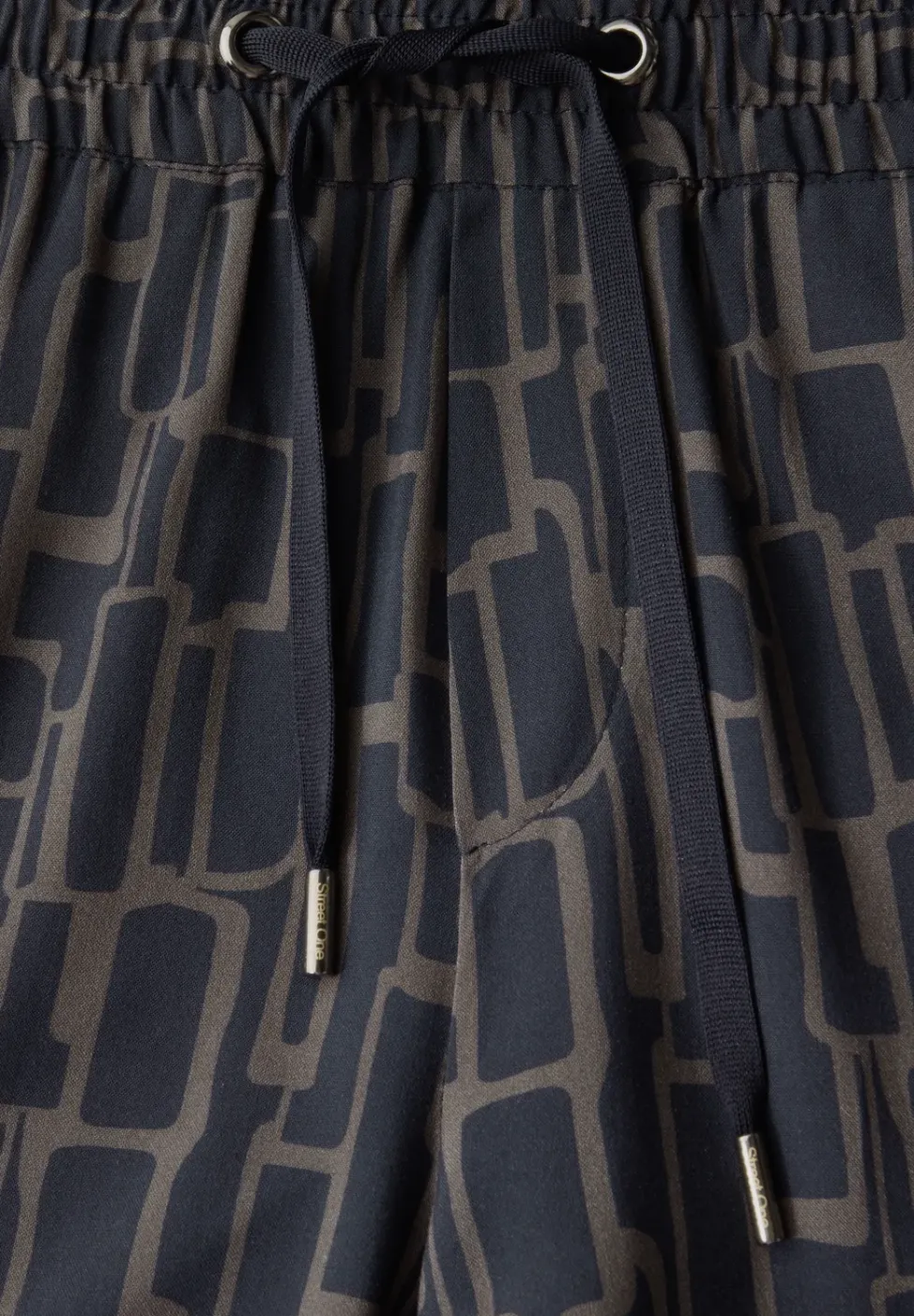 Pantalon à motifs 7/8 Wide Legs