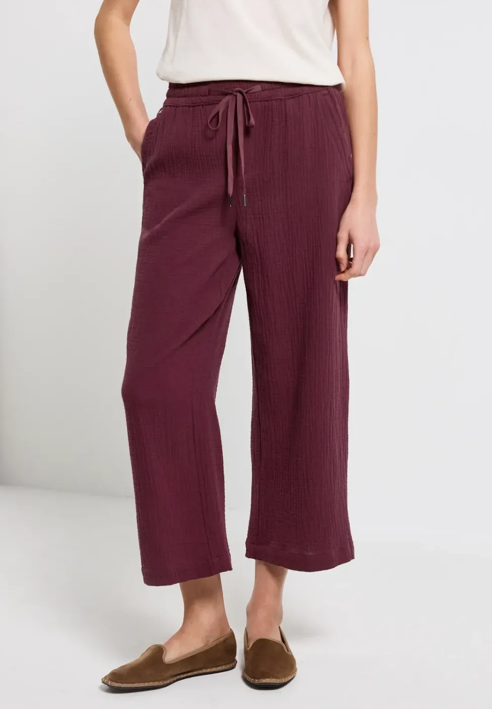 Pantalon Musselin Wide Legs