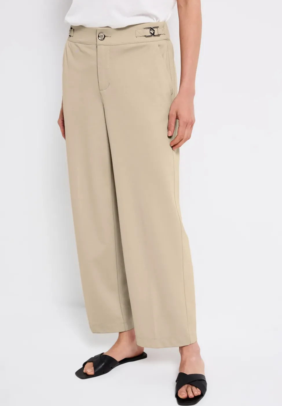 Pantalon piqué Straight Legs