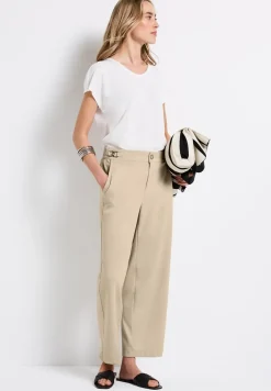 Pantalon piqué Straight Legs