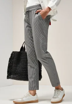 Pantalon rayé en seersucker