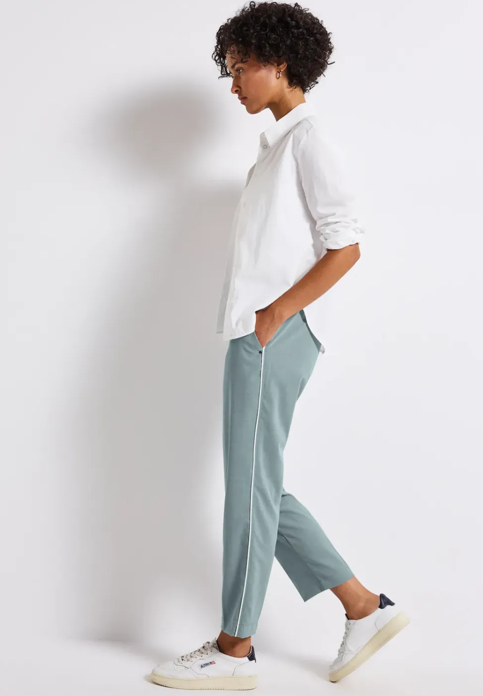 Pantalon à rayures gallon