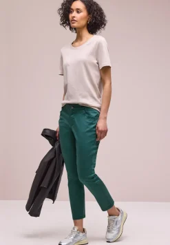 Pantalon 7/8 Slim Leg en satin