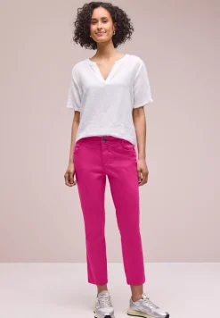Pantalon 7/8 Slim Leg en satin