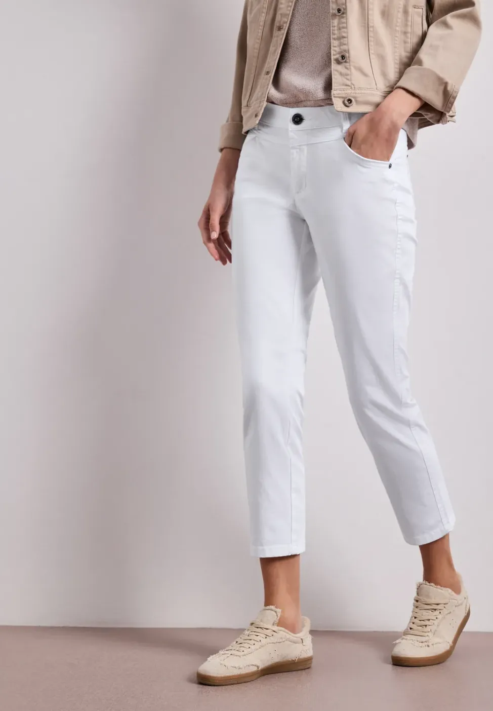 Pantalon 7/8 Slim Leg en satin