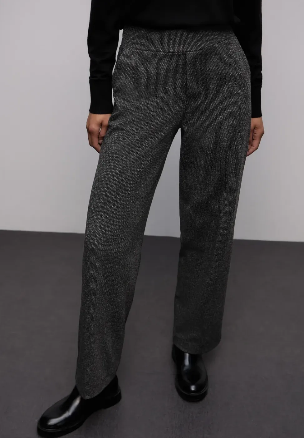 Pantalon Straight Legs Jacquard