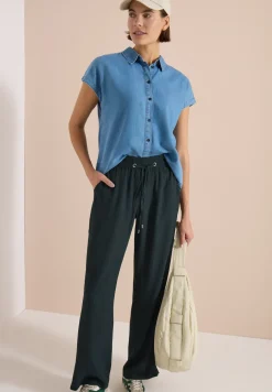 Pantalon taille haute Straight Leg en coupe loose