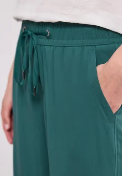 Pantalon taille haute wide leg coupe décontractée