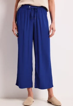 Pantalon taille haute wide leg coupe décontractée