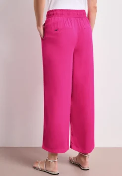 Pantalon taille haute wide leg coupe décontractée