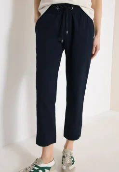 Pantalon taille mi-haute coupe slim