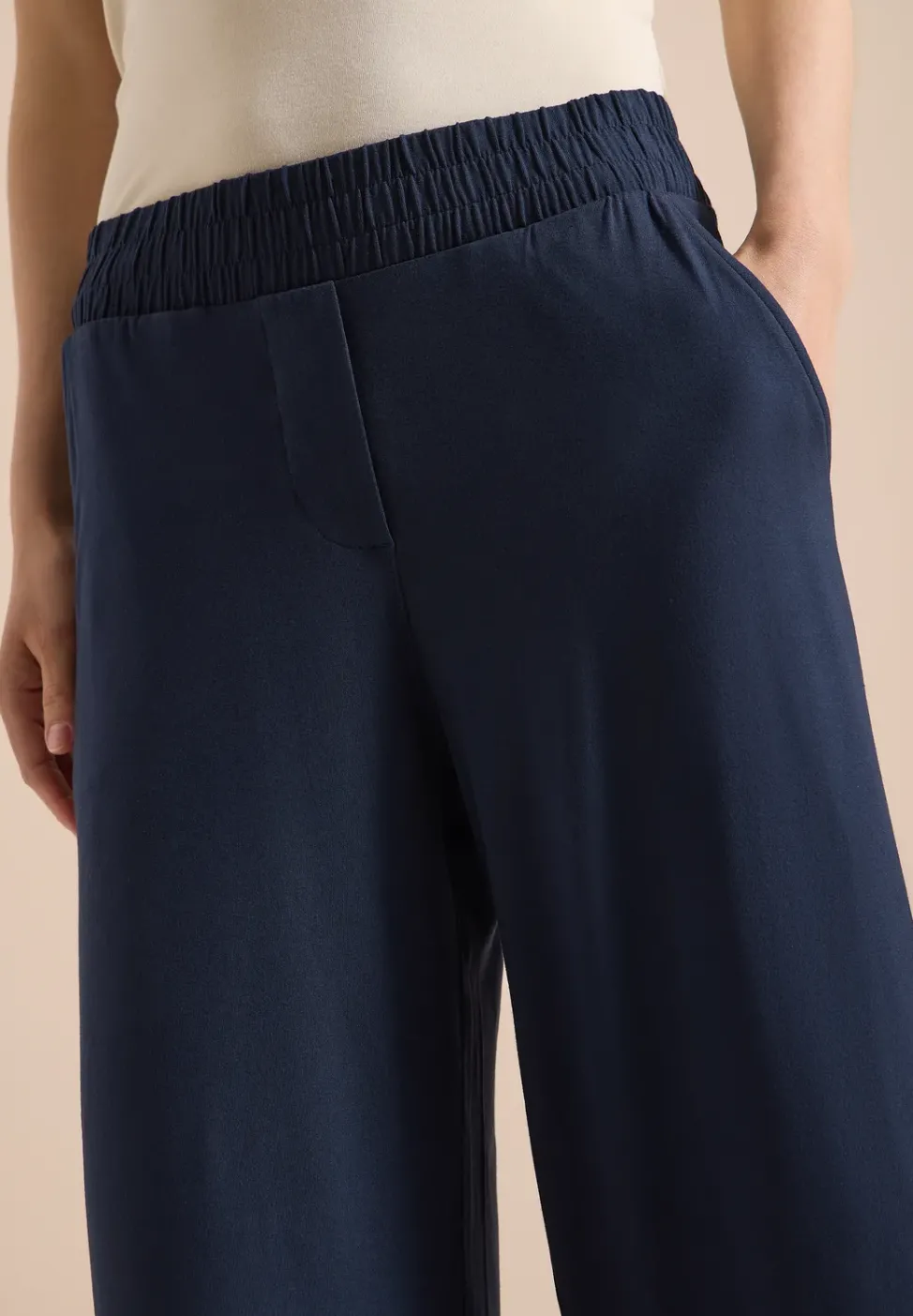 Pantalon 3/4 Wide Leg en Casual Fit