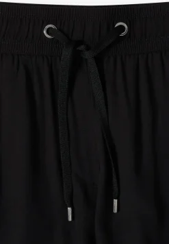 Pantalon 3/4 wide leg en coupe décontractée