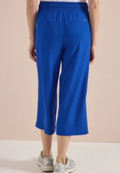 Pantalon 3/4 wide leg en coupe décontractée