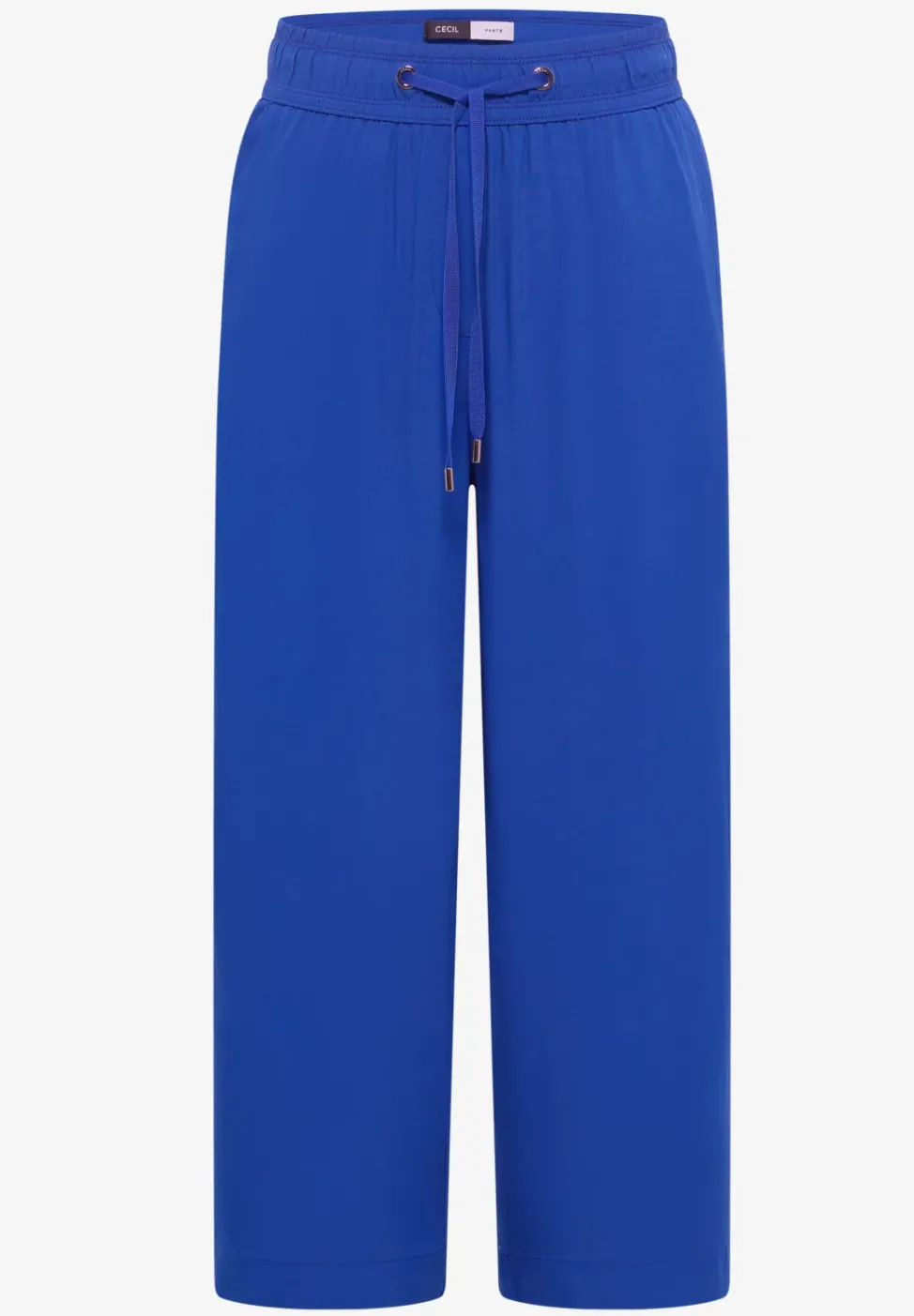 Pantalon 3/4 wide leg en coupe décontractée