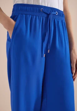 Pantalon 3/4 wide leg en coupe décontractée