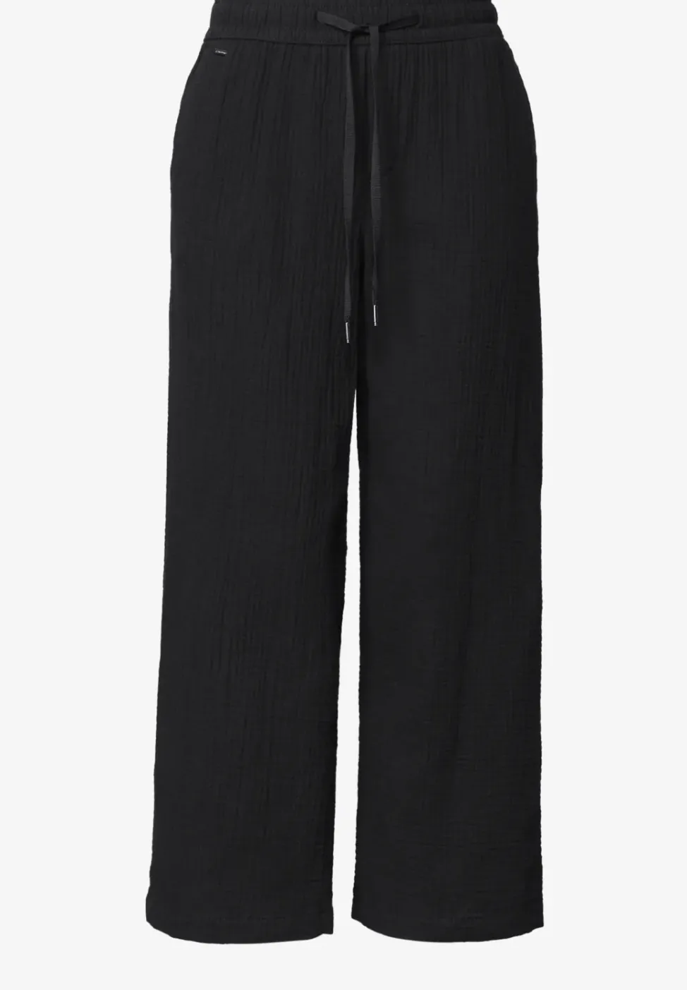 Pantalon wide leg en mousseline coupe décontractée